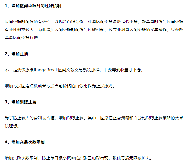 区间突破交易系统简谈